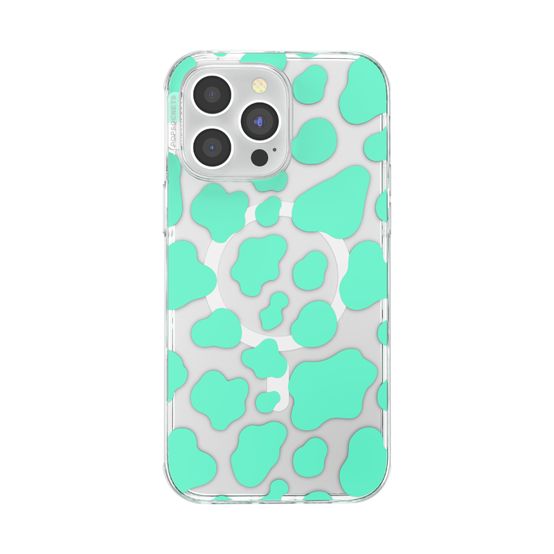 Turquoise Cow Cow — iPhone 14 Pro Max MagSafe Case image number 0